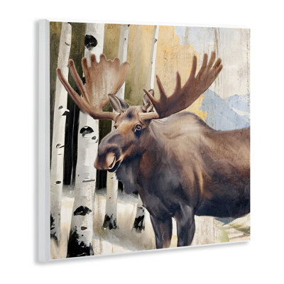 Mountain Walk Moose Portrait Wall Plaque, design by Kim Allen