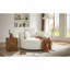 Fauteuil d'appoint pivotant à 360 ° avec 3 coussins amovibles pour le salon, la chambre à coucher, le bureau et l'hôtel - Beige-1055871151