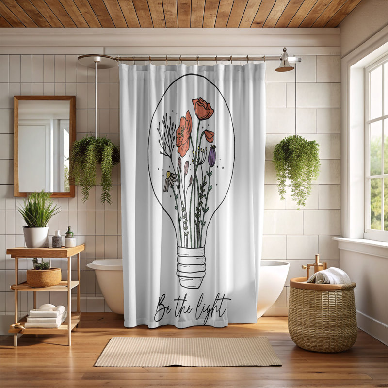 Rideau de douche standard 1 pièce Pride Blossoms, H 74 po x l 71 po