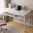 1.5 Inch Small Folding Table With Storage Rack For Small Space,White.