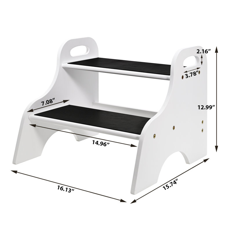 Cathkin 2 - Step Step Stool, White