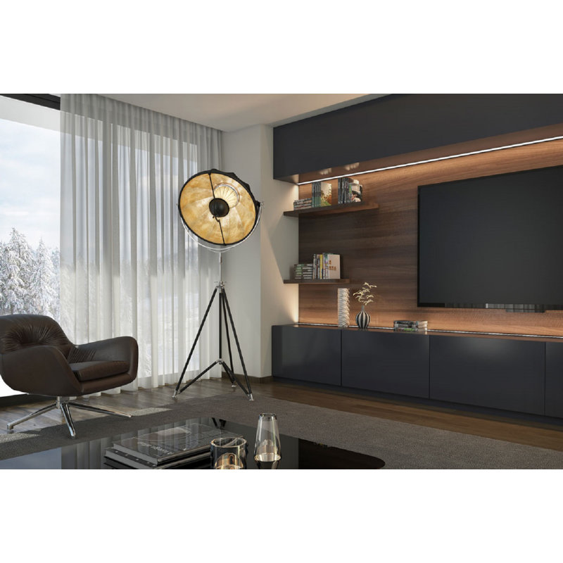 60'' Black Tripod Floor Lamp