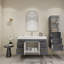 Ensemble de meuble-lavabo simple mural 47,2 "avec tiroirs et portes-70381380