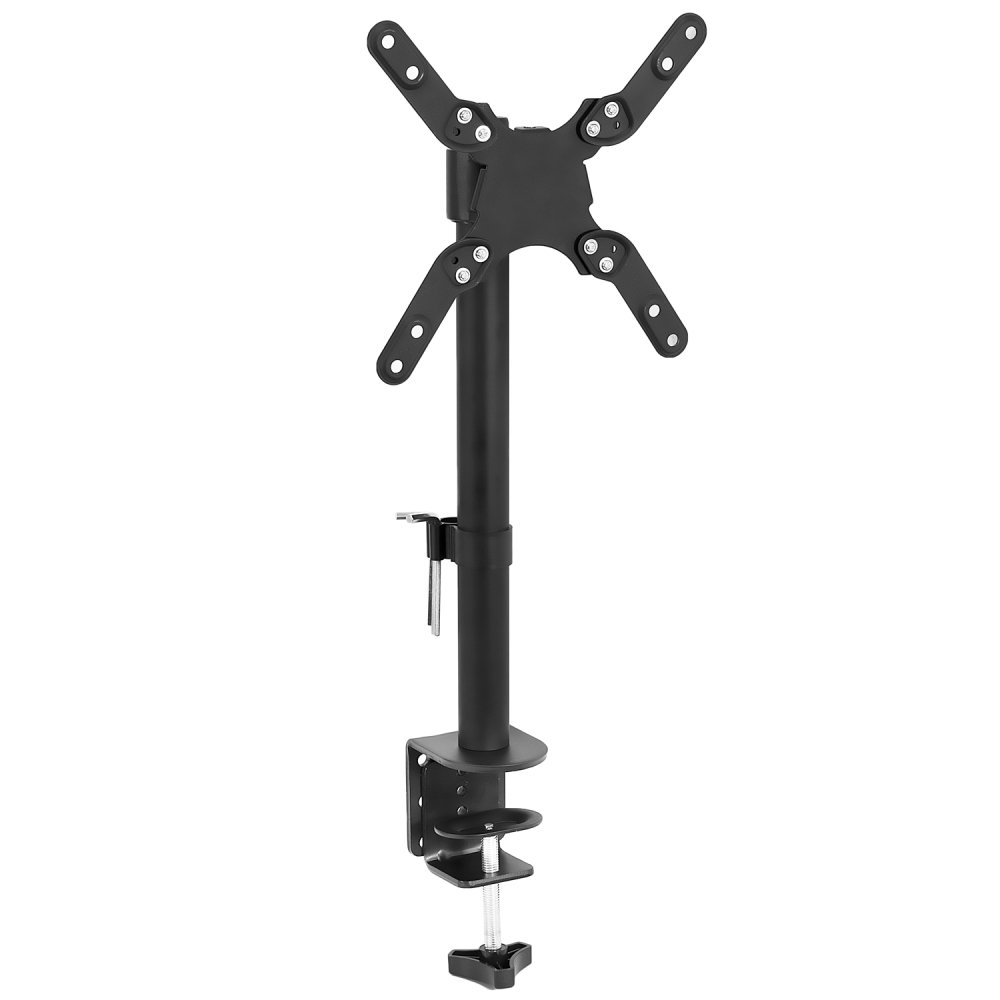 Mount-It Monitor Mount & TV Desk Mount | Heavy-Duty Height & Tilt Adjustable Monitor Stand | Black Mount-it