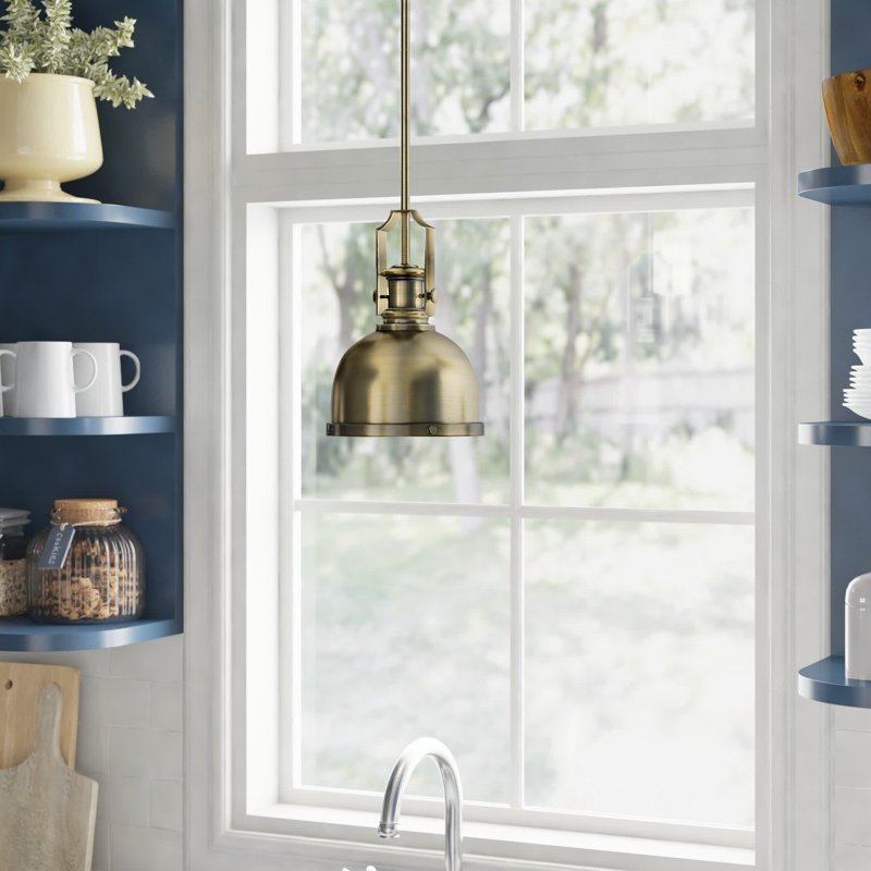 Enola 1 - Light Single Pendant, Heritage Brass