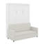 Lit escamotable double pleine grandeur avec coussin-193482643-193482644