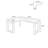 Solid wood walnut-colored L-shaped corner desk-217062021-217062022