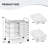 12 Drawers Rolling Cart Storage Scrapbook Paper Studio Organizer Bins-860308035