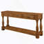Console de 63 po de long en bois avec 3 tiroirs et 1 tablette inférieure pour le vestibule-1930348092