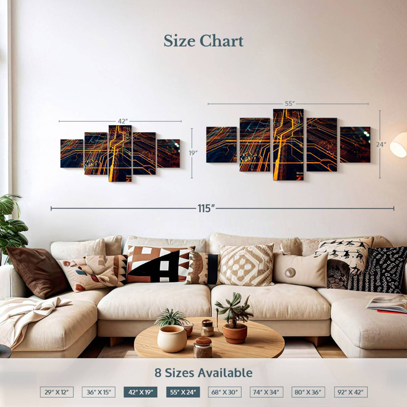Circuit Board, 24" H x 55" W