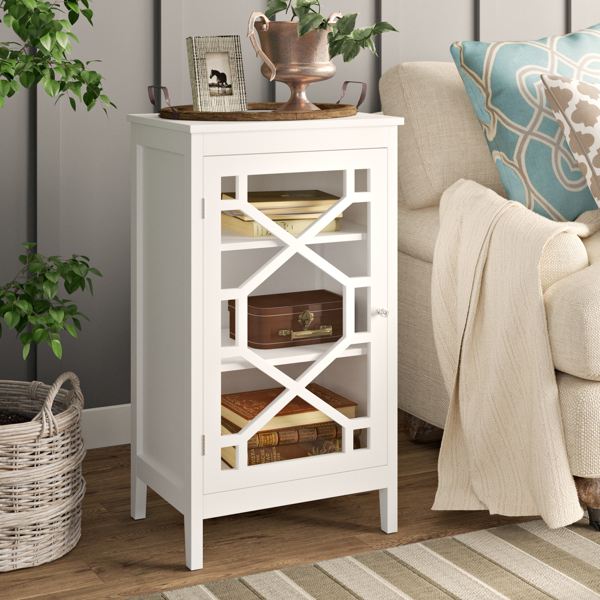 Highland Dunes Gerke 1 Door Accent Cabinet & Reviews | Wayfair