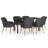 Javers Rectangular 6 - Person 55.12" Long Dining Set with Cushions-774111852-774111855