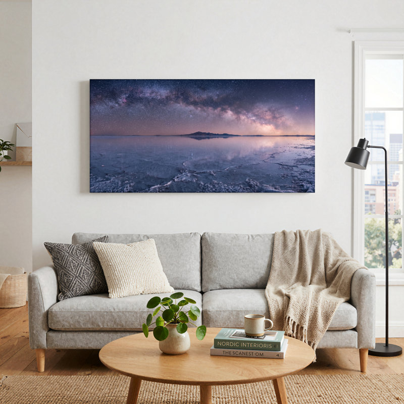 Ensemble de 1 tableau sur toile « Ciel étoilé », L 40 po x H 20 po, Wrapped Canvas