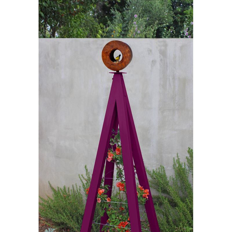 Treillis en acier Kesterman, H 58 po x l 18 po x P 18 po, Aubergine