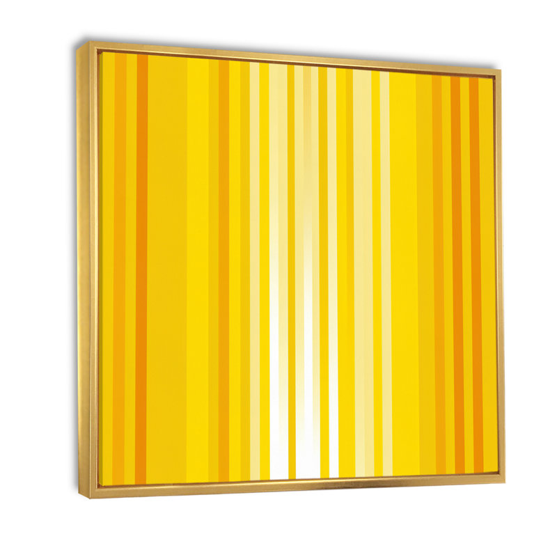 Impression sur toile encadrée, "Sunshine", Cadre flottant doré, H 16 po x l 16 po x P 1 po