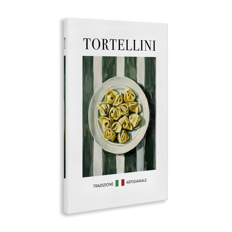 Toile traditionnelle de pâtes Tortellini, design par Andreas Magnusson, H 24 po x l 16 po