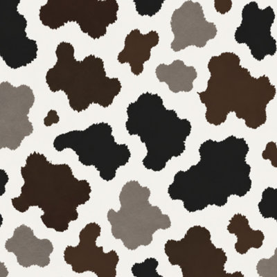 Peel and Stick Wallpaper Texas Longhorn cow hide big brown spots Contact Paper Removable Self Adhesive Wall Mural Wall Decor for Bedroom Kitchen Cabinets 24in x 118in
