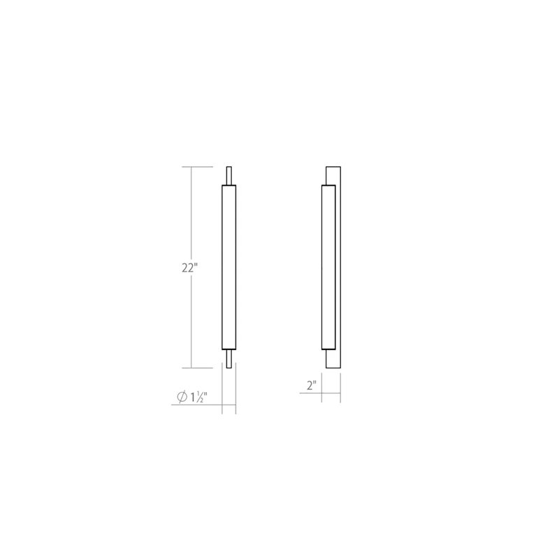 Keel™ 1 - Light LED Bath Bar, Satin White