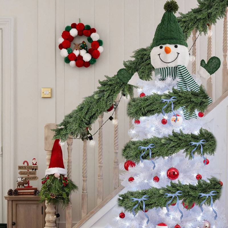 Simulation de toucher de la main en caoutchouc doux aiguilles de rotin de Noël décoration de verdure, A