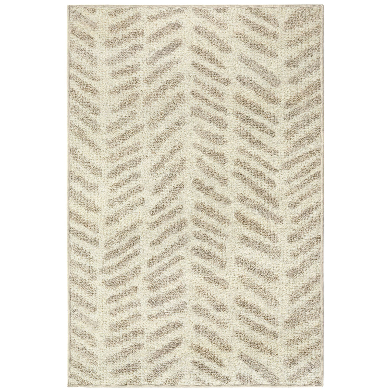 Rowley Grey Machine Washable Rug, Rectangle 5' x 8'