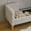 Banc de rangement rembourré à dessus rabattable avec coussins-1180131732