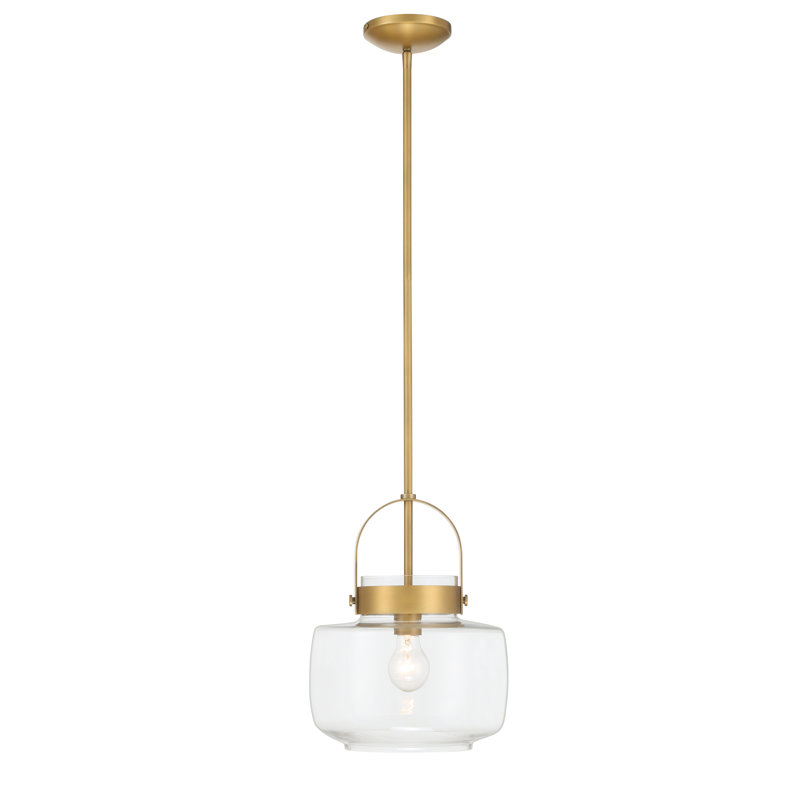 1 LIGHT PENDANT, Legacy Brass