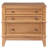 Hazel Set of 2 Rustic 3-Drawer Side Tables for Living Room, Hallway or Entryway with Hidden Storage