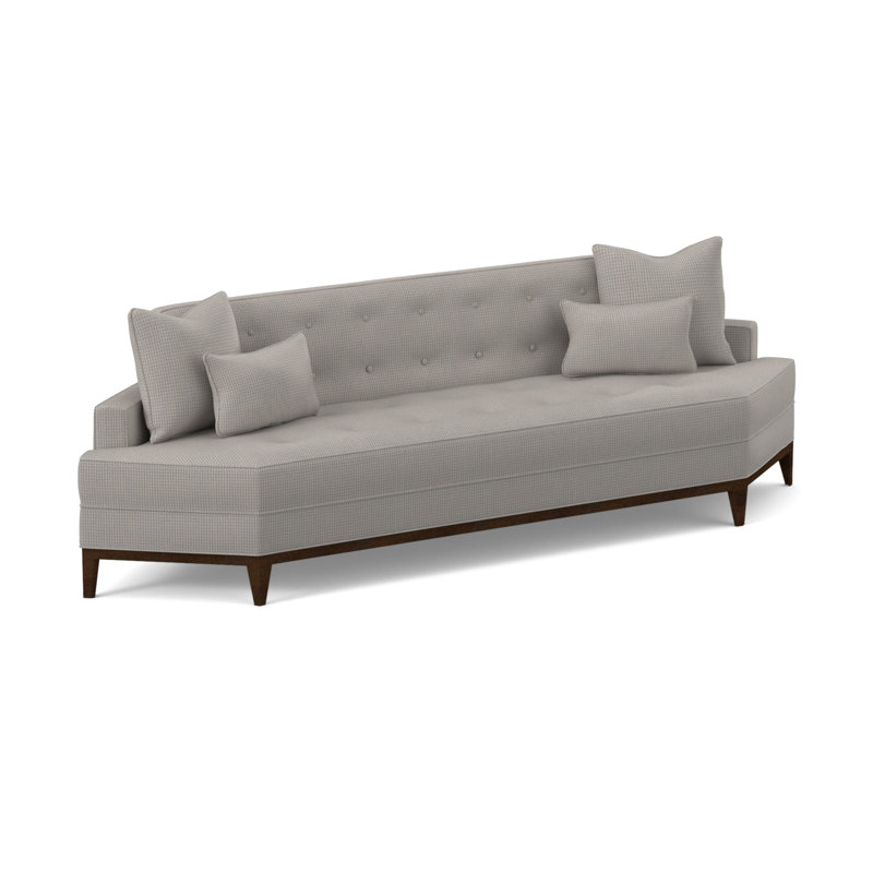 Perspective Sofa, American Walnut, Kinsley Sky Viscose