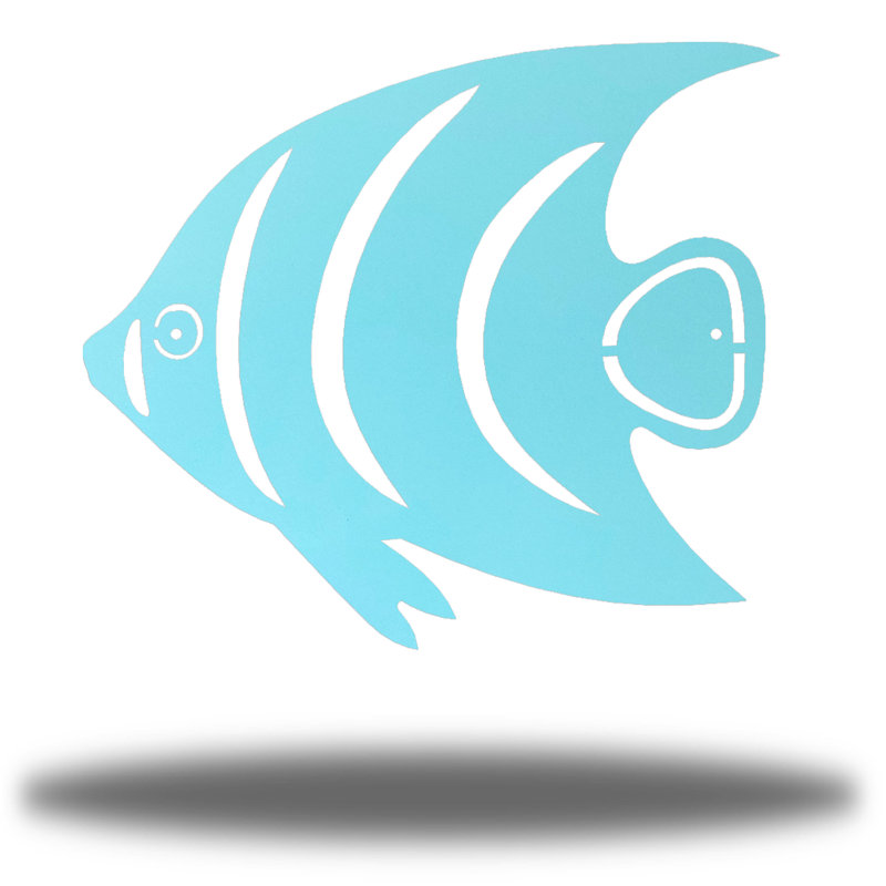 Décoration murale ange poisson, H 12 po x l 12 po x P 0,01 po, Écume de mer