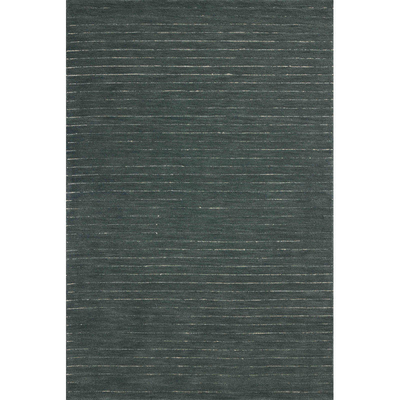 Tapis Chris Loves Julia x Loloi Henry, Rectangulaire 3 pi 6 po x 5 pi 6 po, Denim / ivoire