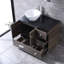 72.4'' Double Bathroom Vanity with Glass Top