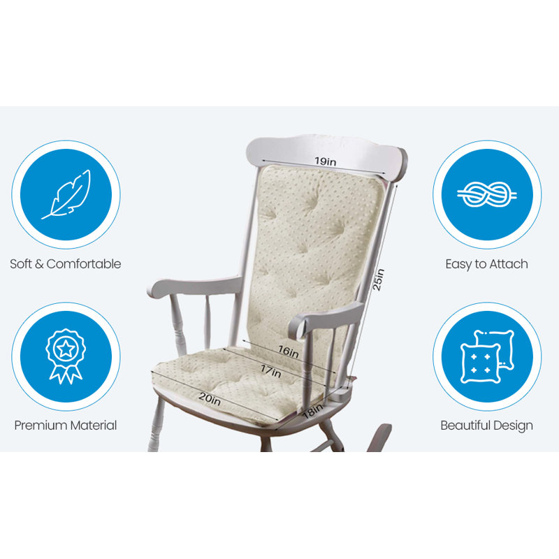 Seat and Back Cushion Set (Chair Not Included), Pink