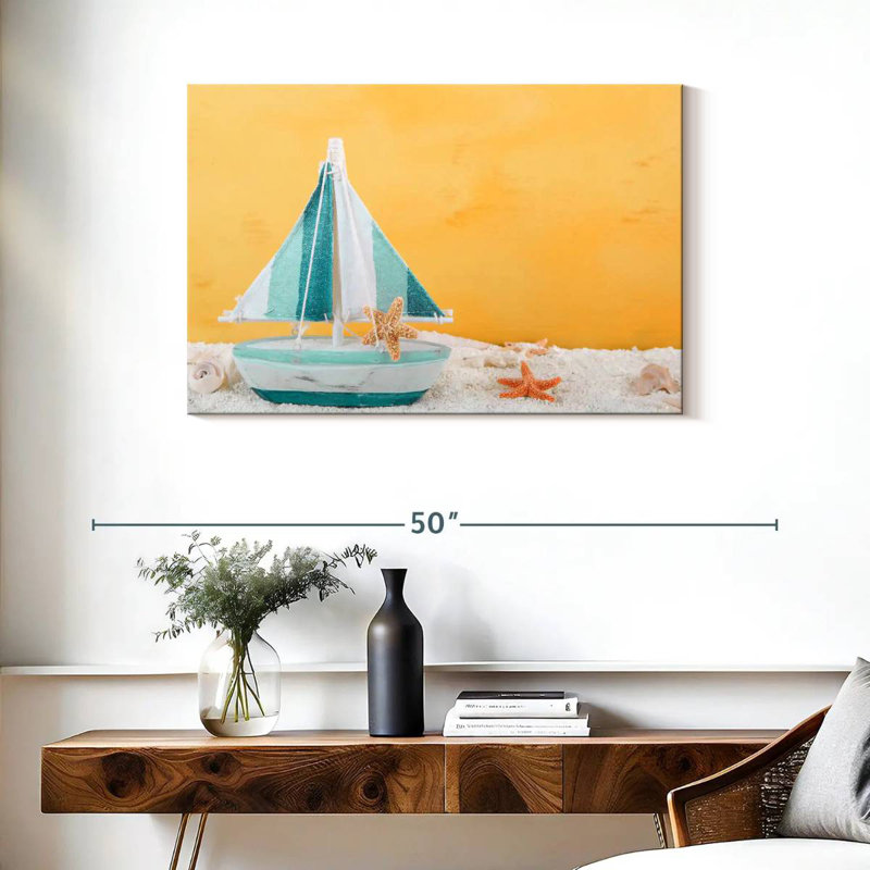 Sailing Seashells, 24" H x 36" W