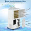 Climatiseur portable 14 000 BTU 3-en-1 | Unité de climatisation silencieuse avec déshumidificateur et ventilateur, écran tactile, télécommande et trousse d'installation complète qui refroidit jusqu'à 750 pieds carrés pour le bureau à domicile