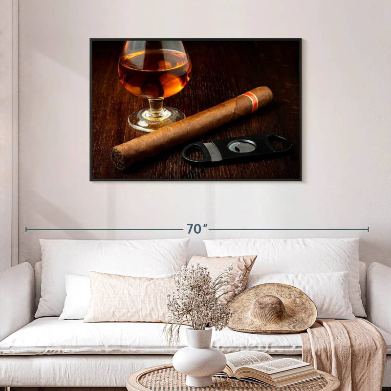 Yarlin Glass Of Rum, 29" H x 43" W