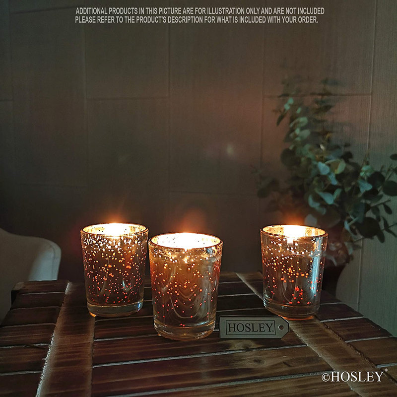 Rose Scented Votive Candle with Glass Holder