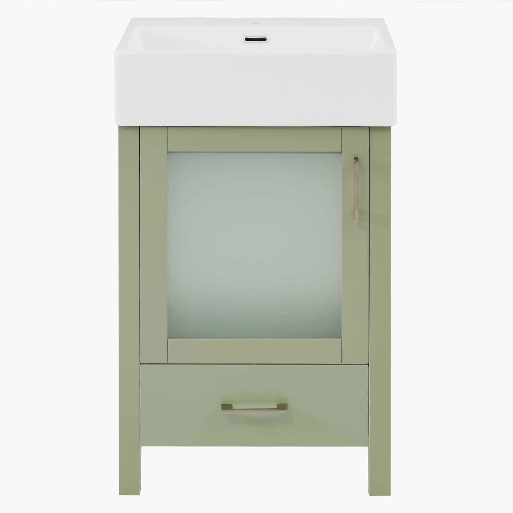 CARPET DESIGN UNLIMITED 2015 LLC 20-Inch bathroom vanity with ceramic ...