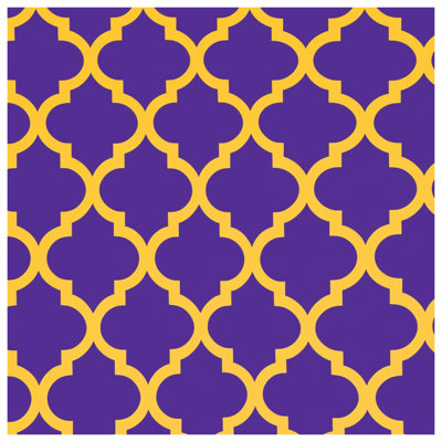 Purple Yellow Moroccan Comforter