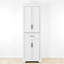 Freestanding Bathroom Storage Linen Cabinet-1905603245