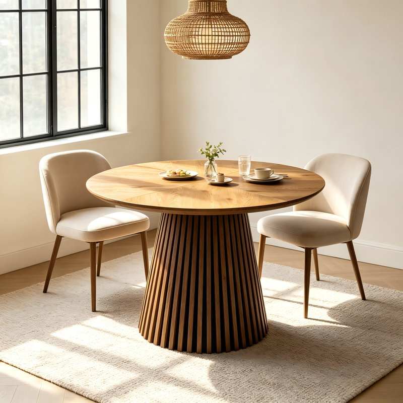 Table de salle à manger moderne et compacte en bois pour la cuisine, la salle à manger et le salon