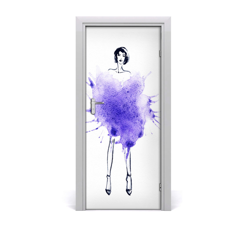 Fashion Illustration Door Decal