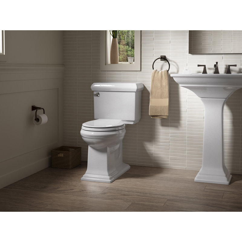 Kohler Memoirs Classic Comfort Height Two Piece Round Front Toilet in White