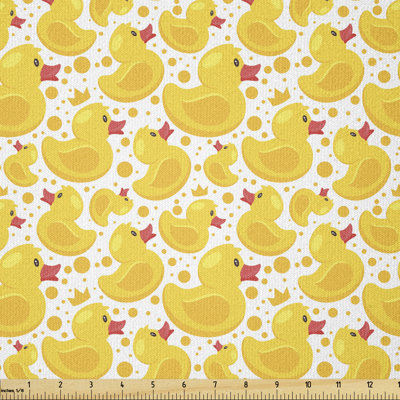 Crisanto Continuous Ducks and Polka Dots Multi-Purpose Fabric