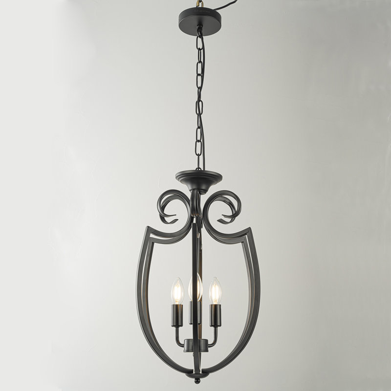 Lustre de style campagnard 3 lumières Oliverio