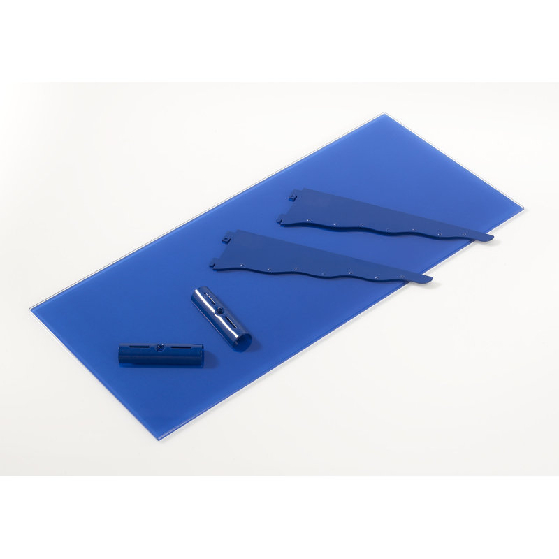 Tablette Chyeanne, H 4 po x l 24 po x P 11 po, Bleu