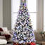 Arbre de Noël 8 pi avec 470l lumières DEL colorées, 10 modes d'éclairage, interrupteur au pied, 1793 pointes de pe + + dur, branches à mémoire de forme, tronc à charnières pour un assemblage et un démontage sans effort, métal stable-1547396453