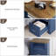Table de chevet avec structure en bois ouverte, table de chevet de style campagnard, table de chevet de chambre à coucher de style champêtre-1301966836
