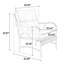 Ensemble de mobilier d'extérieur 4 pièces, ensemble de conversation en osier pour terrasse, canapé en rotin avec coussin-622047284