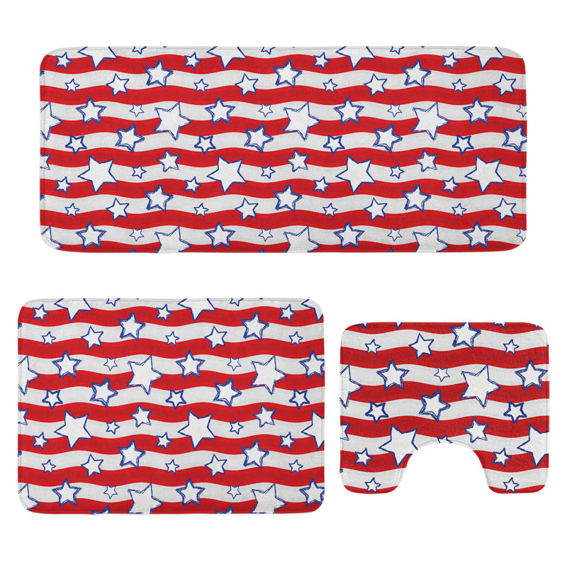  Tapis de salle de bain 3 pièces USA