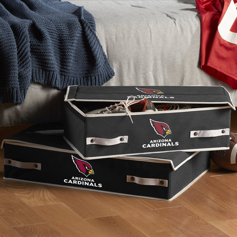 Franklin Sports Mesh Decorative Bin, Arizona Cardinals, 6 H x 12 W x 22 D